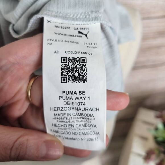 Puma Women’s Training  Relaxed T-shirt‎ Gray Size Large - Picture 5 of 6